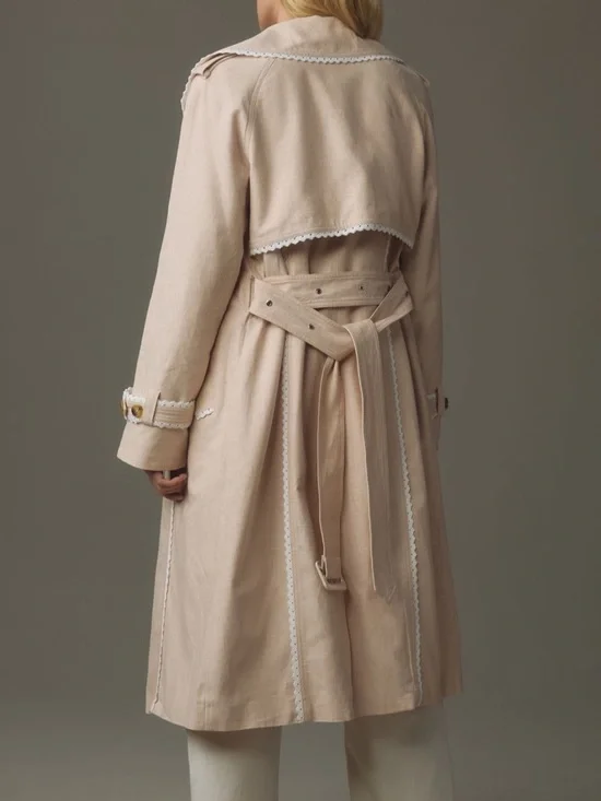Avec Les Filles Rickrack Trench Coat - Picture 3 of 10